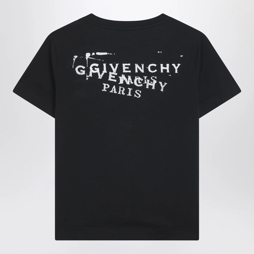 Black T-shirt with Givenchy Stamp print