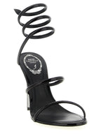 René Caovilla Cleo Metallic Sandals