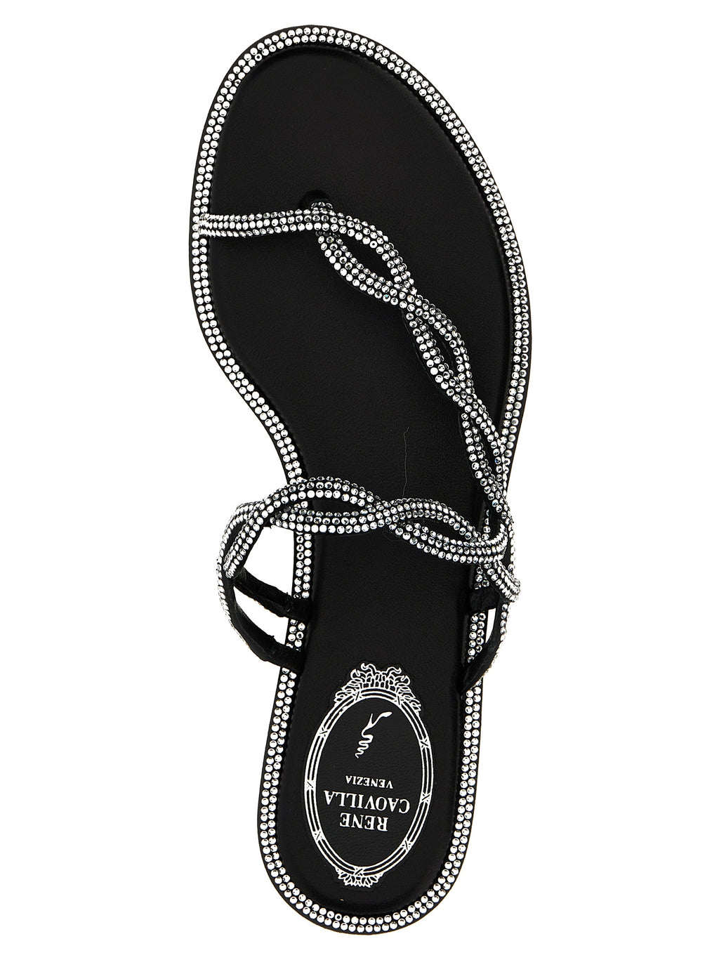 René Caovilla Braid Sandals