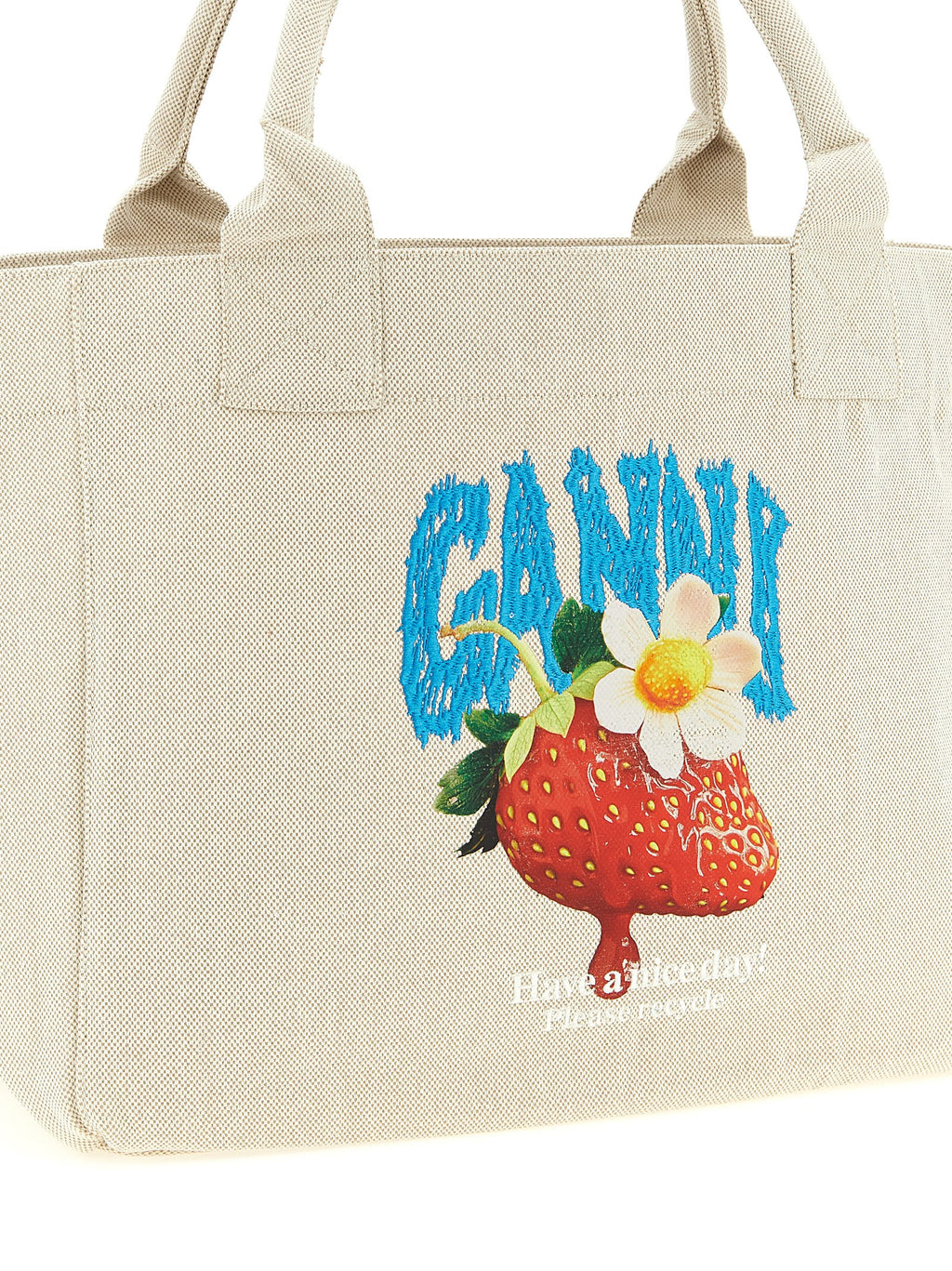 Ganni Medium Strawberry Shopping Bag