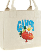 Ganni Medium Strawberry Shopping Bag