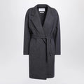 Max Mara Blue wool coat with denim effect