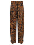 Alberto Biani Lynx Print Pants