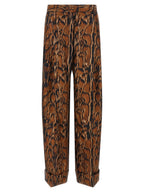 Alberto Biani Lynx Print Pants