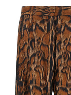 Alberto Biani Lynx Print Pants