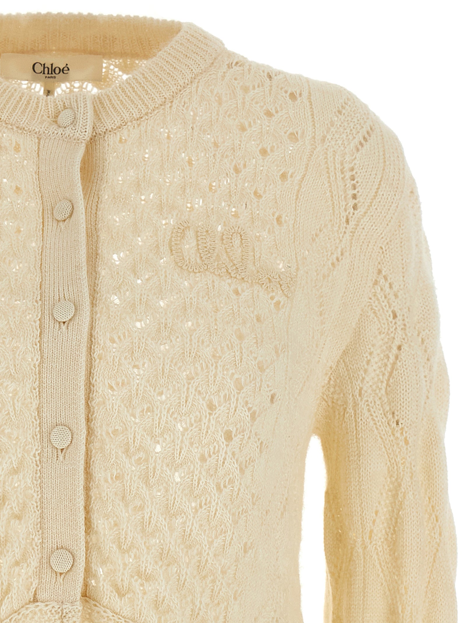 ChloÉ Pointelle Cardigan