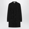Chloé Black ruffled dress in silk blend