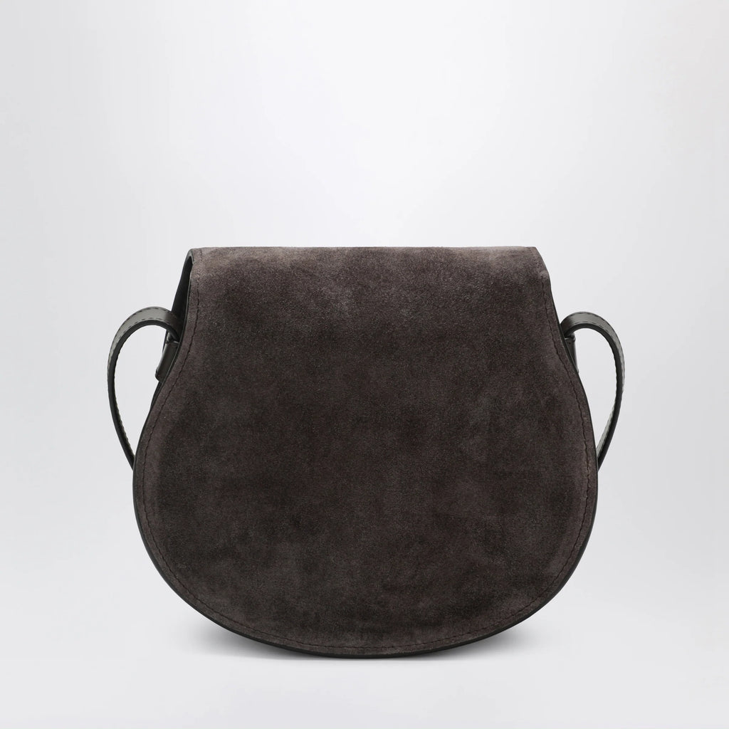 Chloé Saddle Marcie bag in Kohl Brown suede