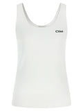 Chloé Logo Embroidery Top