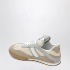 Chloé Kick sneakers in leather and suede in dove grey