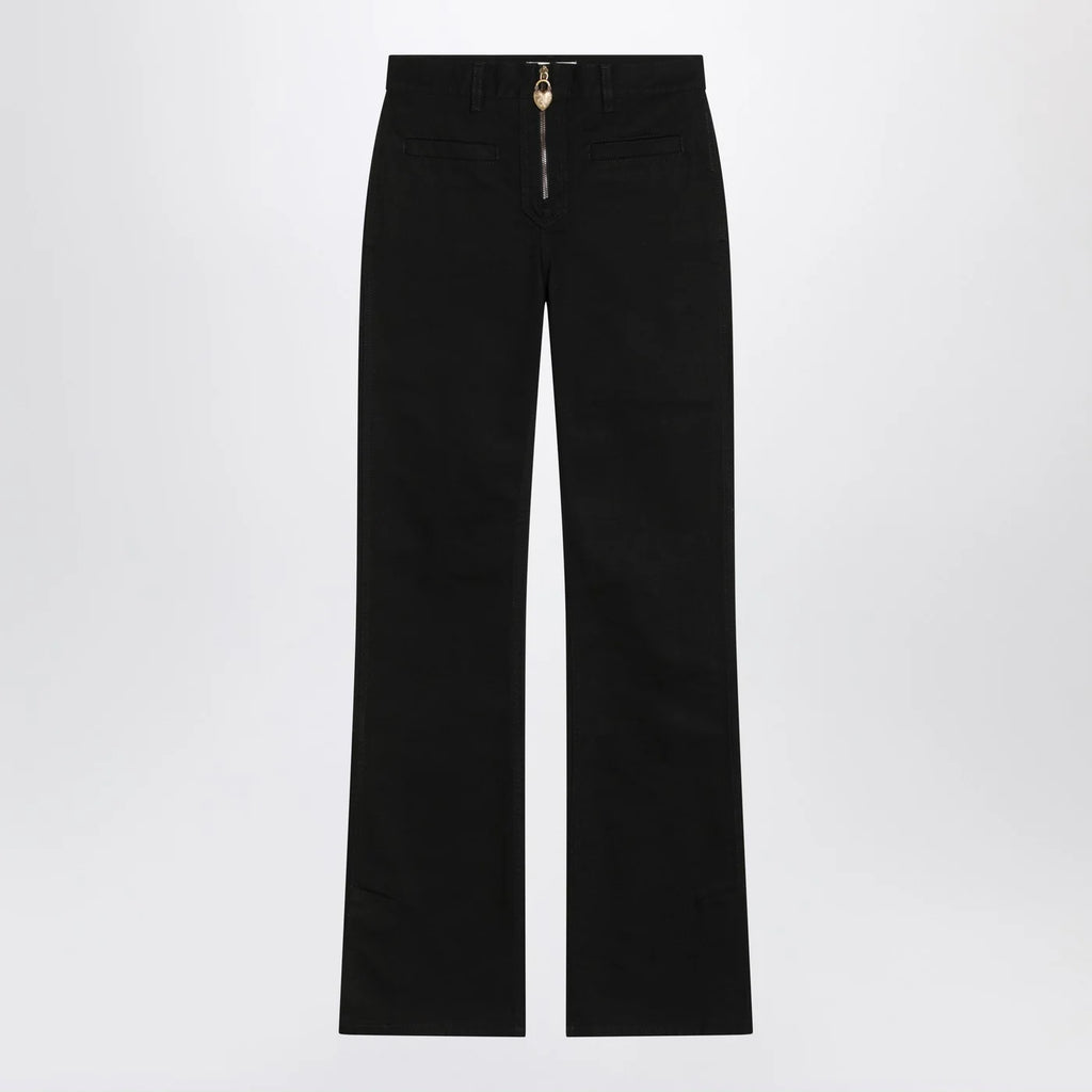 Chloé Black slim jeans with charm zip
