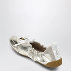 Chloé Kick ballet sneakers in metallic nappa leather