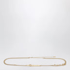 Chloé Gold-tone belt with logo lettering
