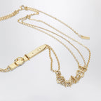 Chloé Gold-tone belt with logo lettering