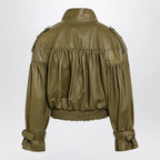 Chloé Eucalyptus cropped jacket with leather belt