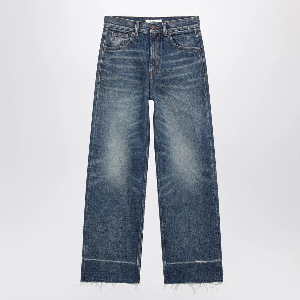 Chloé Bootcut denim jeans in dark cobalt cotton
