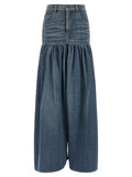 Chloé Balloon Denim Skirt