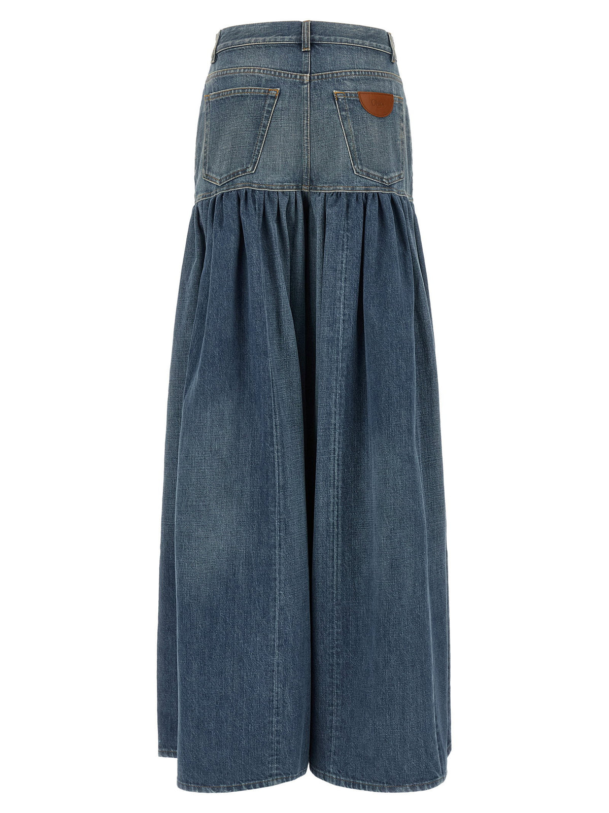 Chloé Balloon Denim Skirt