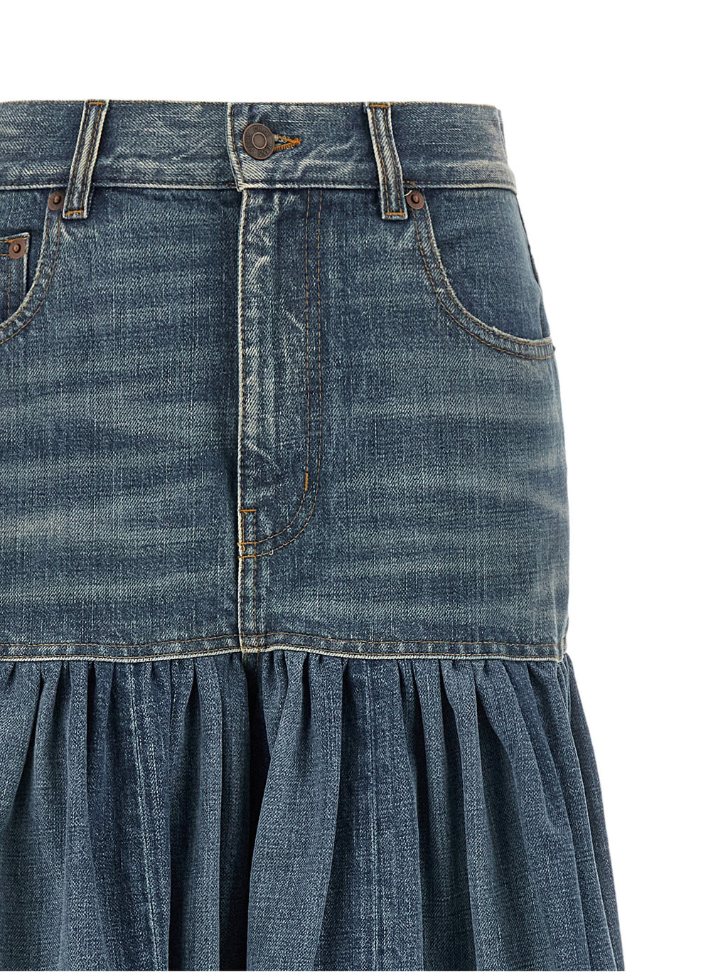 Chloé Balloon Denim Skirt