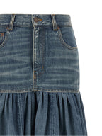 Chloé Balloon Denim Skirt