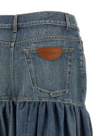 Chloé Balloon Denim Skirt