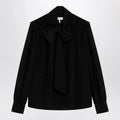 Chloé Black silk blouse with lavallière