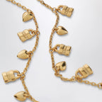 Chloé Paddington necklace with gold-tone brass charms