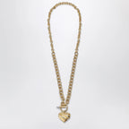 Chloé Gold/Ivory heart chain necklace