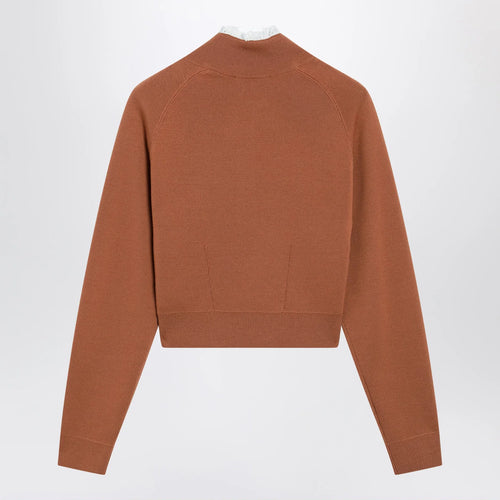 Chloé Cognac-colored wool sweater