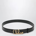 Chloé Iconic calfskin leather belt in black
