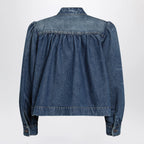 Chloé Indigo blue gathered denim jacket