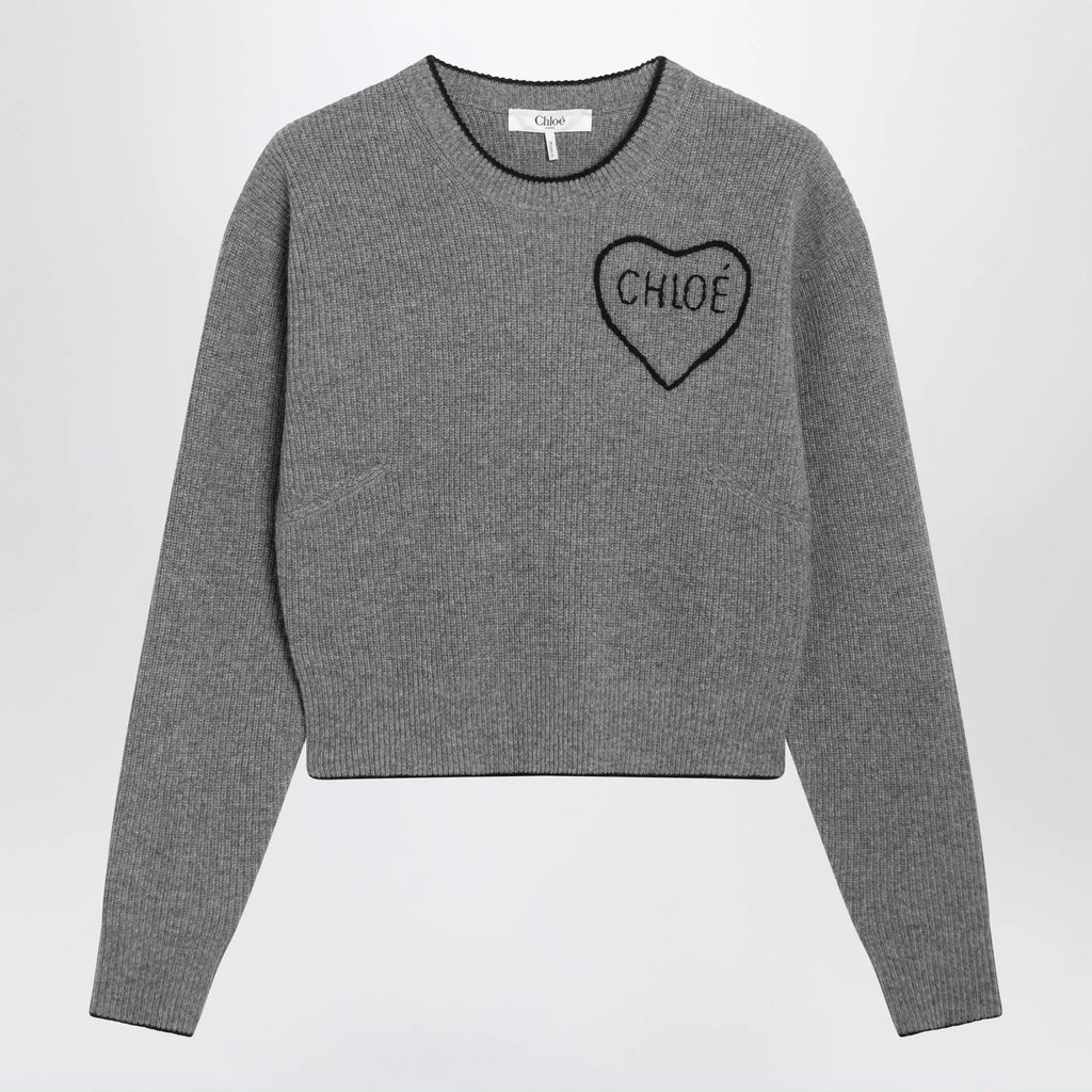 Chloé Gray wool and cashmere sweater