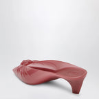 Chloé Pink transparent TPU Jelly mules with bow