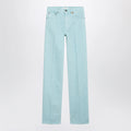 Chloé Straight jeans in turquoise organic cotton denim