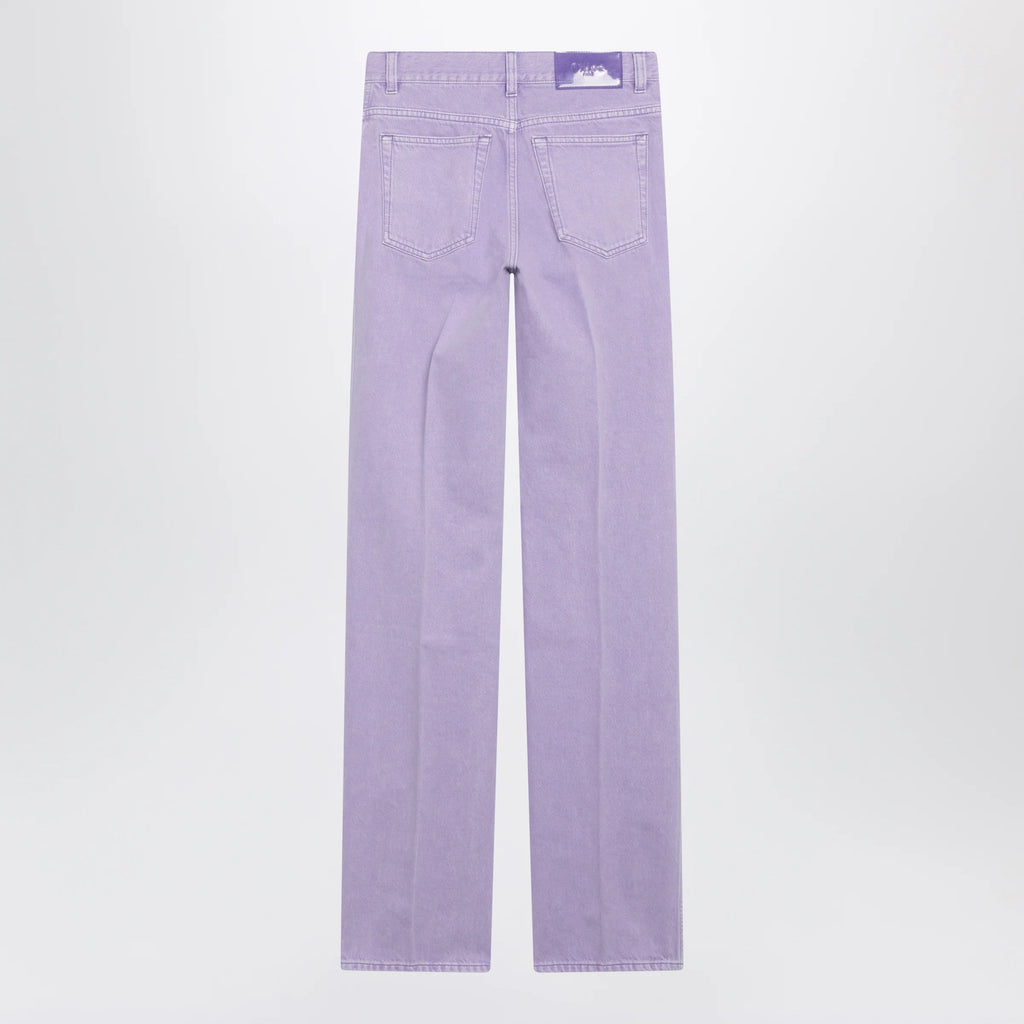 Chloé Straight jeans in lavender organic cotton denim
