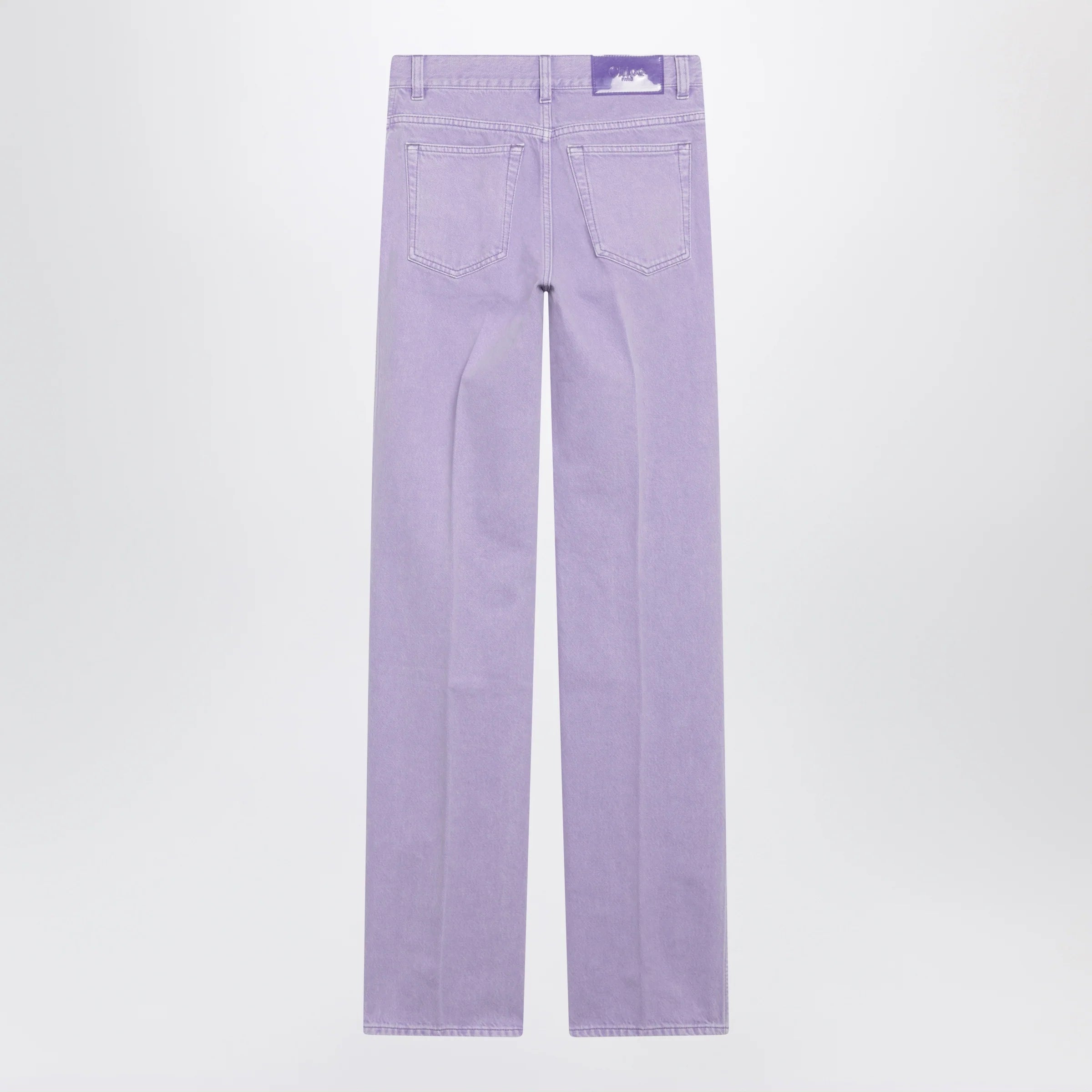 Chloé Straight jeans in lavender organic cotton denim
