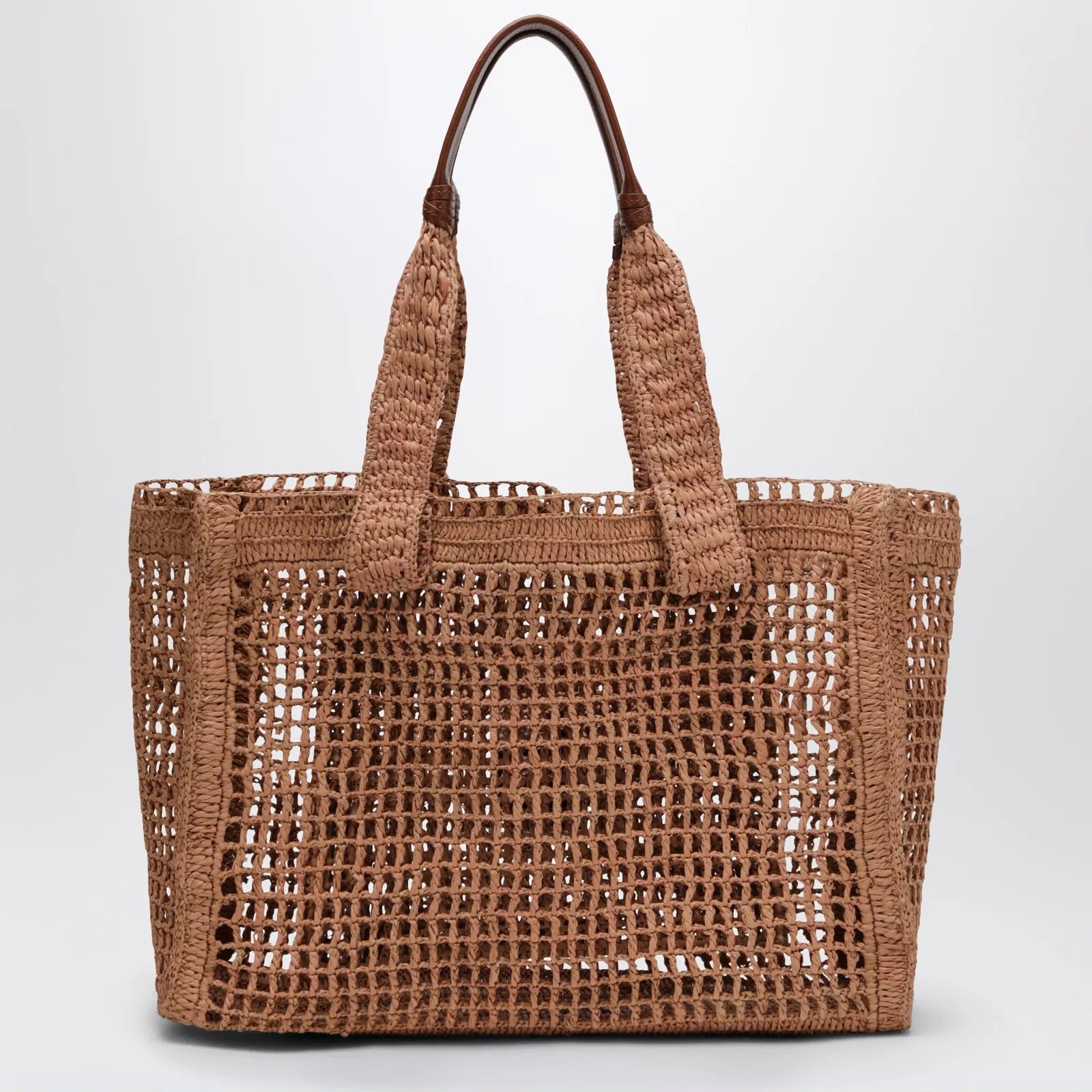 Chloé East-West Summer Banana Tote Bag Summery Beige in Raffia