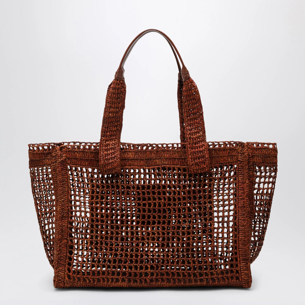 Chloé East-West Summer Banana Summery brown raffia tote bag