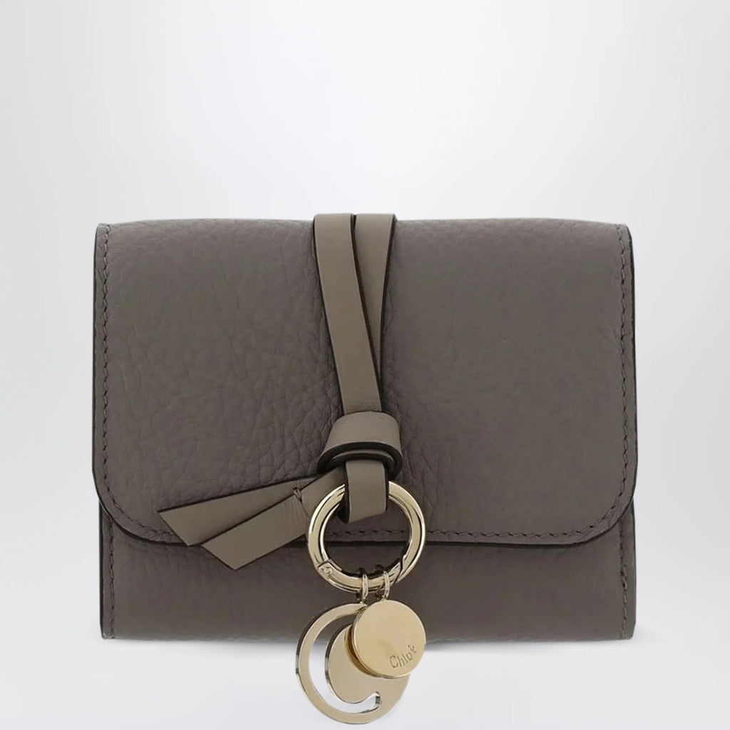 Chloé Small Alphabet trifold wallet grey