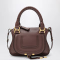 Chloé Small brown Marcie handbag in leather