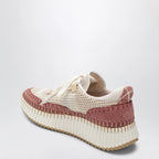 Chloé Nama sneakers in rosy beige