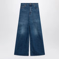 Chloé flared jeans in washed midnight blue denim