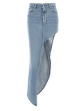Coperni One-leg Denim Skirt