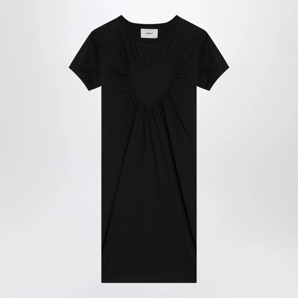 Coperni Black mini dress with heart