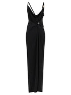 Coperni Metallic Logo Dress