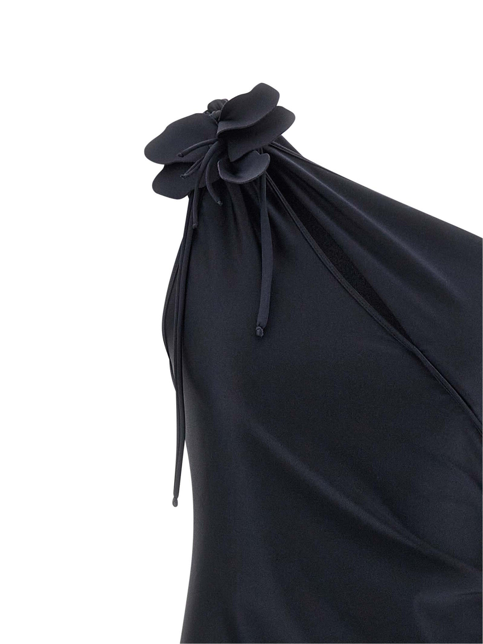 فستان قصير غير متماثل بتصميم زهور من Coperni