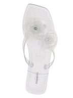 Coperni Silicone Flower Flat Sandals