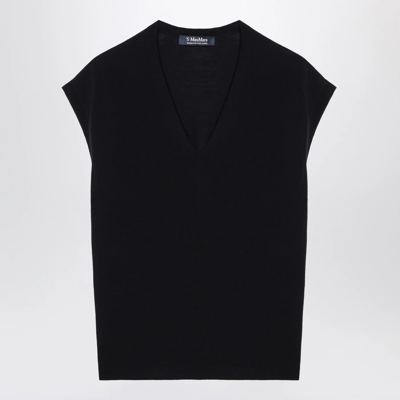 S Max Mara Navy blue wool vest
