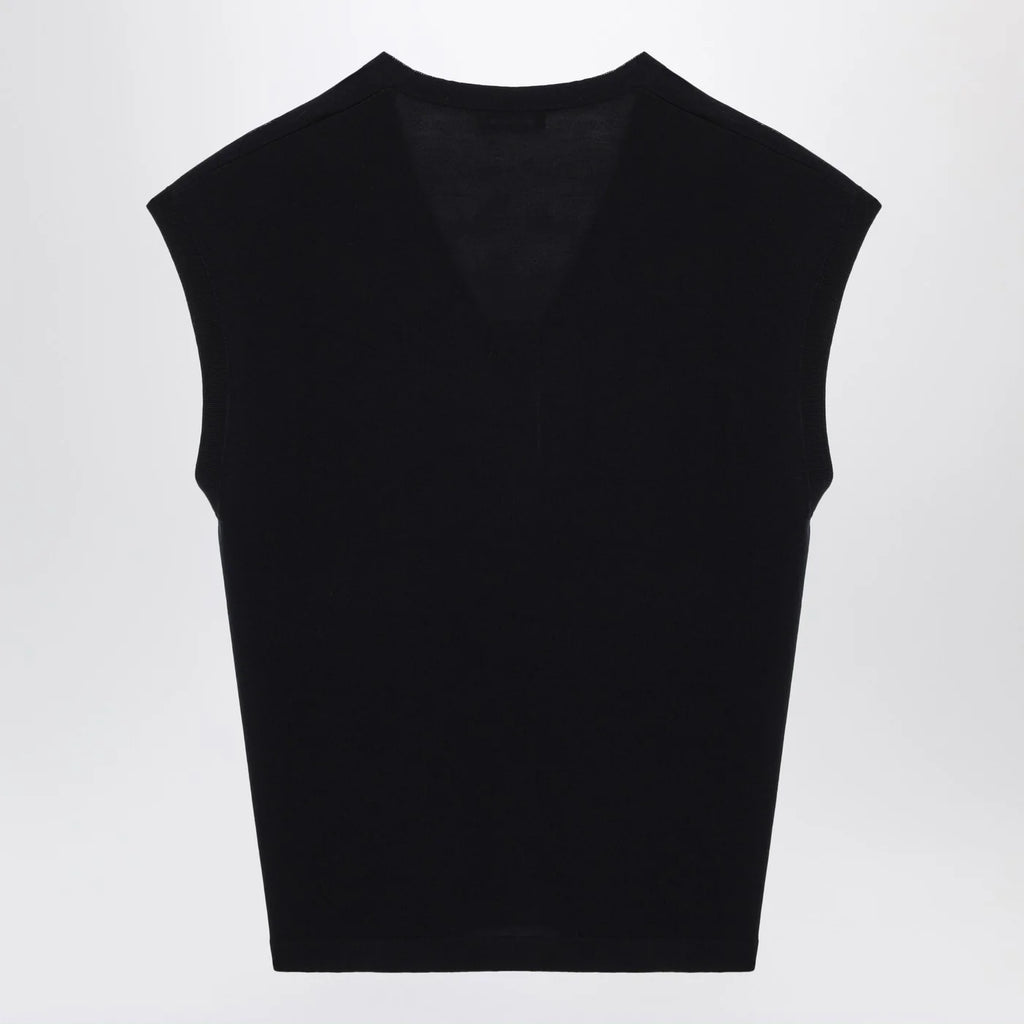 S Max Mara Navy blue wool vest
