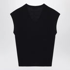 S Max Mara Navy blue wool vest
